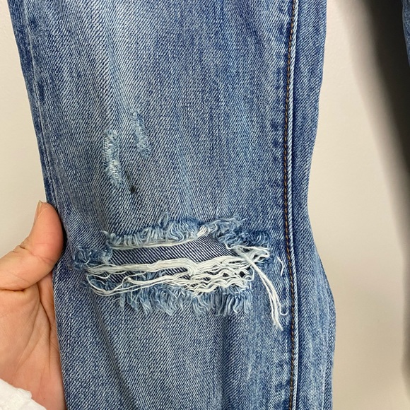 One tea Spoon High Waist Freebird Light Wash Distressed Skinny Jeans size 24 - Picture 9 of 10